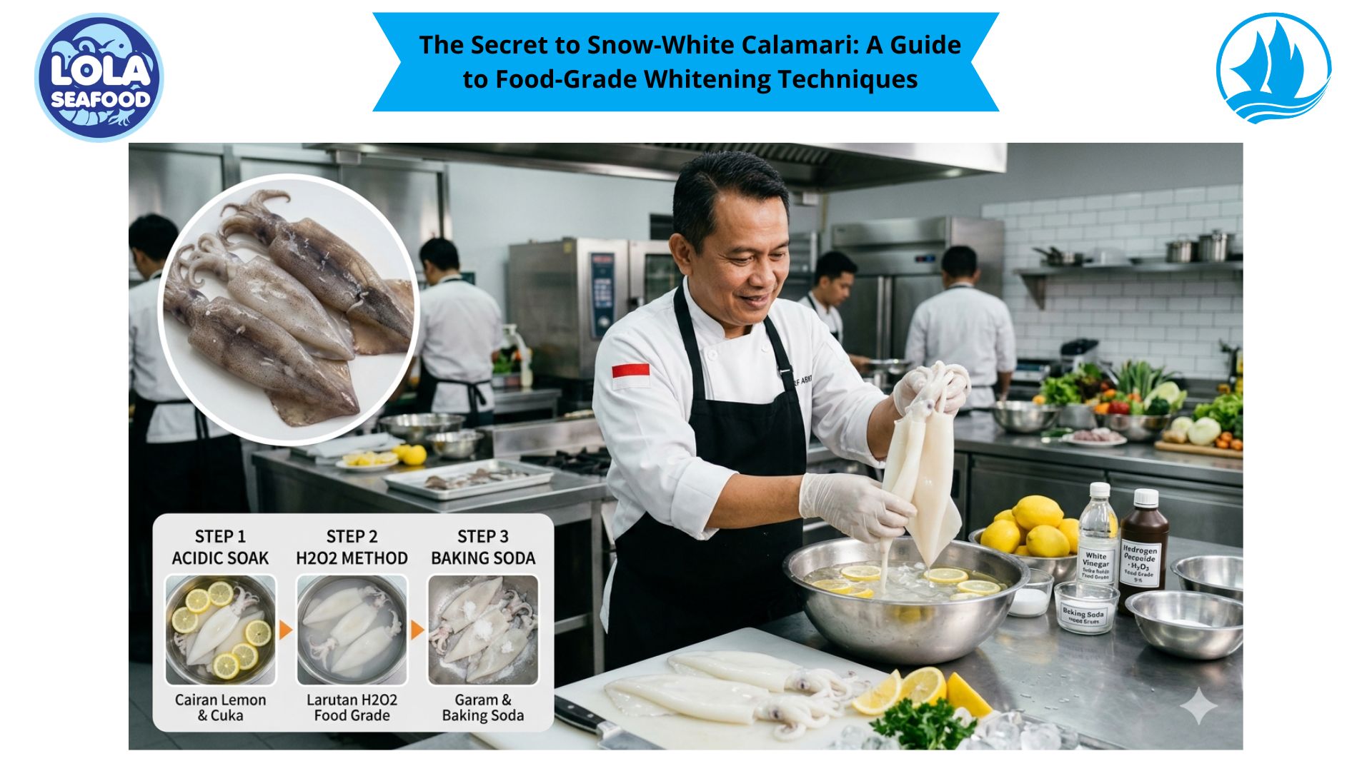 The Secret to Snow-White Calamari: A Guide to Food-Grade Whitening Techniques